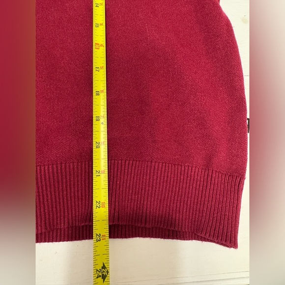 Women’s maroon lightweight crewneck sweater cozy soft and fitted plus size XS - Picture 10 of 11